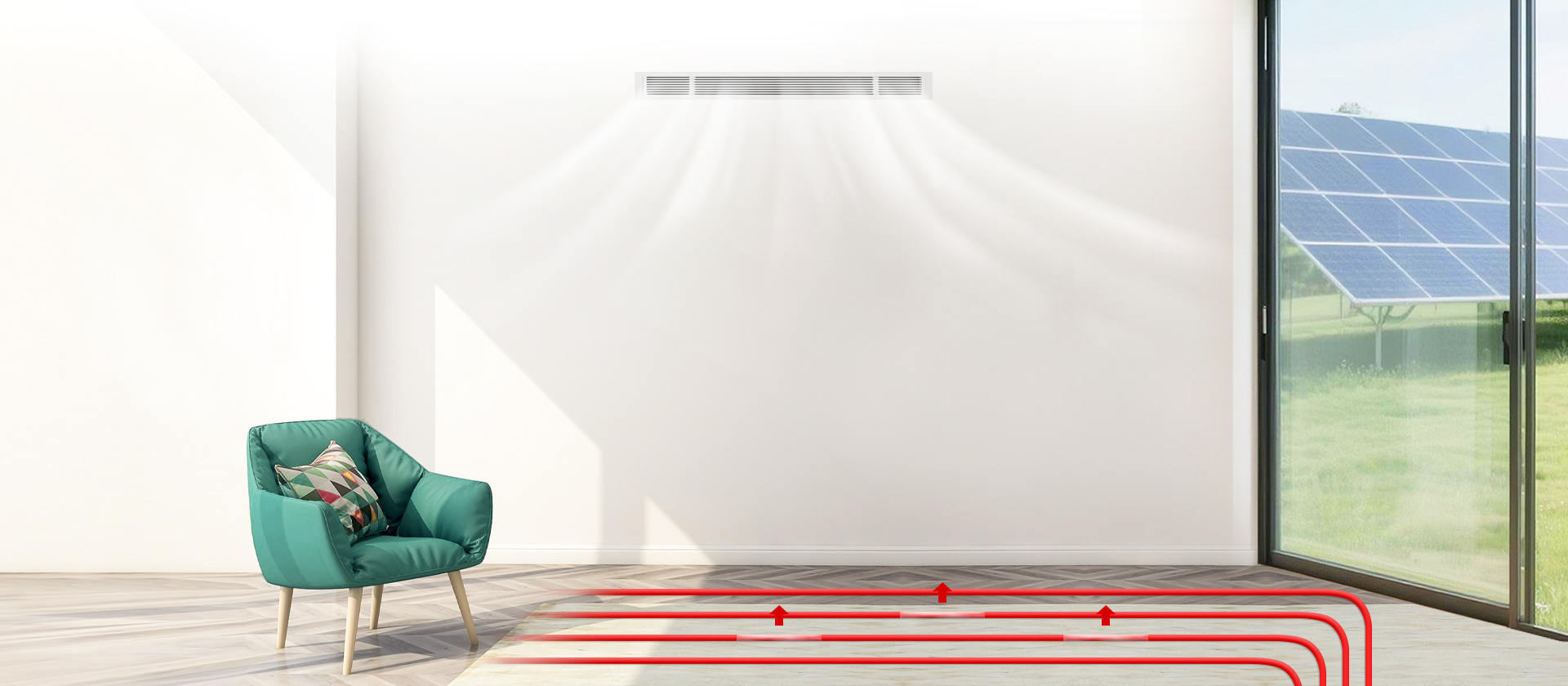 哈唯家用全直流变频采暖+中央空调热泵机组