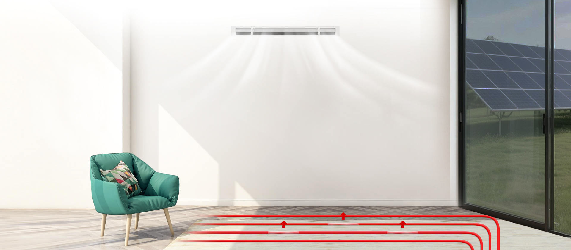 哈唯家用全直流变频采暖+中央空调热泵机组