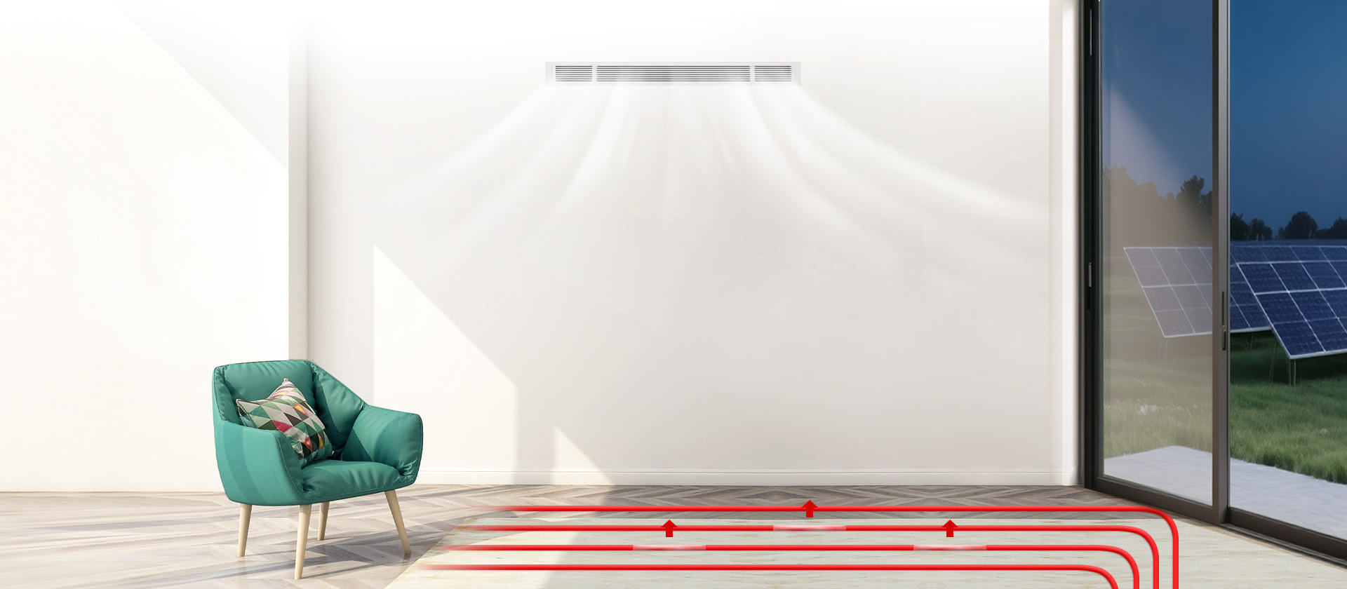 哈唯家用全直流变频采暖+中央空调热泵机组